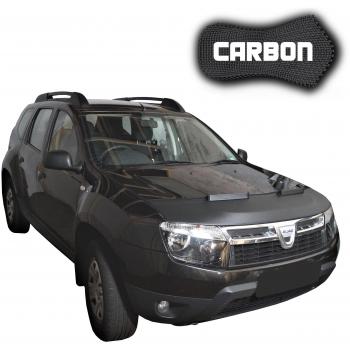 Black Bull Protector de Capo para Dacia Duster 1 CARBON Protectores Capot Coche máscara Tuning