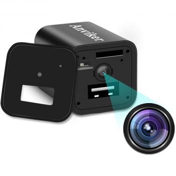 Cámaras Ocultas del Cargador de la Pared del USB de 1080P HD, Enchufe del Adaptador del Cargador de la cámara espía de Nanny con la función de detección de Movimiento