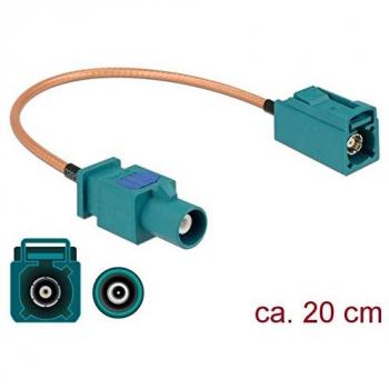 Cable Antena FAKRA Z Macho a FAKRA Z Hembra RG-316 20 cm