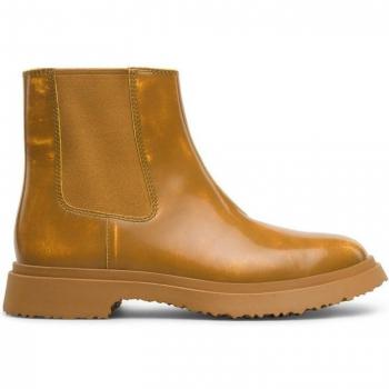 CAMPERLAB Walden Yellow Smooth Leather Ankle Boots for Men
