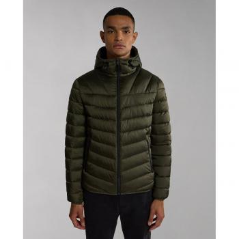 Napapijri Aerons H 3 Hooded Winter Jacket for Men - Green Depths, Size 2XL