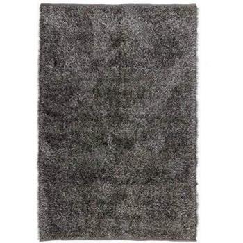 Alfombra Moderna de Microfibra Gris 140x200 cm para Salón Lolahome