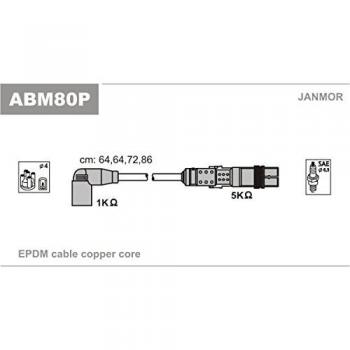 Juego de cables de encendido JANMOR ABM80P para Volkswagen y SEAT