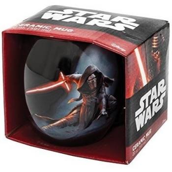 Star Wars Kylo REN - Taza Oval de cerámica en Paquete Regalo 11 cm