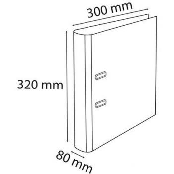 ARCHIVADOR EXAC. CARTON FR. A4 80 AMAR.