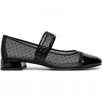 Tory Burch Women's Black Cap Toe Mary Jane Flats Size 7