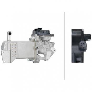 Módulo EGR HELLA 6NU 358 167-061 - Eléctrico - 12V - 5 polos - con radiador y juntas