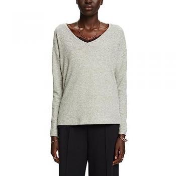 Esprit Women's Brushed T-Shirt in Khaki Green