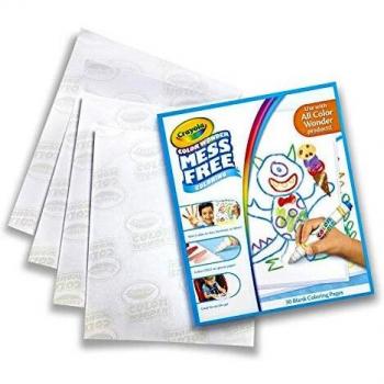 CRAYOLA Color Wonder 75-2479-E-000 - Recarga de Hojas Blancas, Colorear sin manchar