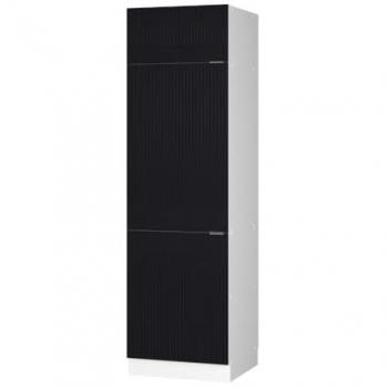Armario para frigorífico empotrado Fame-Line, 60 cm, rayas negras y blancas, Vicco