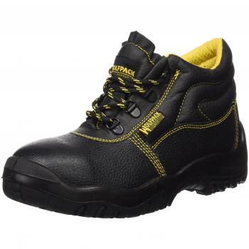 WOLFPACK LINEA PROFESIONAL 15018010 Botas Seguridad S3 Piel Negra Wolfpack Nº 38