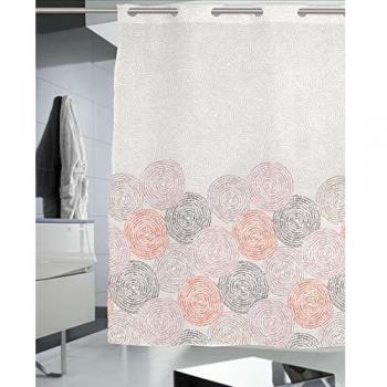 Stilia Cortina De Baño Y Ducha, Impermeable Y Con Tratamiento Anti-Moho, Sound, Multicolor, 180 X 200 Cm