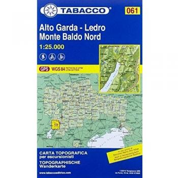 Mapa topográfico 1:25.000 Alto Garda - Ledro - Monte Baldo Norte