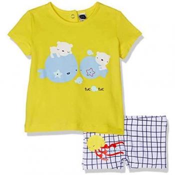Tuc Tuc BÓXER Licra+Camiseta Punto NIÑO Tiny Bear Conjunto de Ropa, Azul