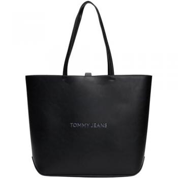 Tommy Jeans ESS MUST EW TOTE Women's Shopper Bag in Black, Black Tote Bag with Logo, Sizes: ONE SIZE, Tote Bags, female, Size: ONE SIZE, Tommy Hilfiger Jeans Tjw Ess Must Shopper Bag 34.5