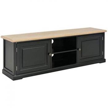 SengentoStyle Tv-meubel 120x30x40 cm hout zwart