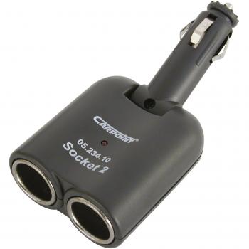 Toma Múltiple para Mechero de Coche Carpoint 2 Vías 2x12V 5A Modelo 0523410
