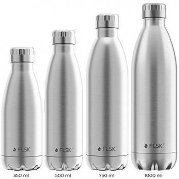 FLSK FRST 750 ml Botella, Unisex Adulto, Acero Inoxidable, 1000 ml