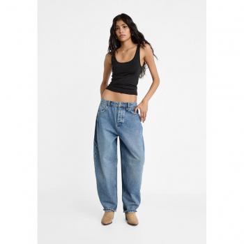Stradivarius Carpenter Surfer Jeans Blue Denim