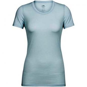Icebreaker Tech Lite Baja de Manga Corta Cuello Redondo de la Mujer Primera Capas, Mujer, Color Dew, tamaño S