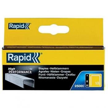Rapid 11835625 Grapas, Plateado, Caja de 2.500