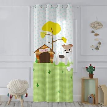 Cortina Happyfriday para perros 140x265 cm, 100% algodón, calidad de 150 TC, fabricada en España