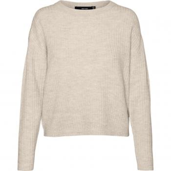 Vero Moda Women's Ribbed Long Sleeve Crew Neck Sweater