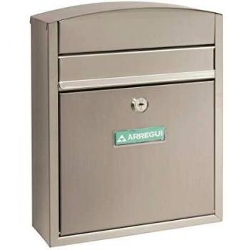 ARREGUI Compact E5737 Buzón Exterior de Acero Inoxidable, Tamaño S