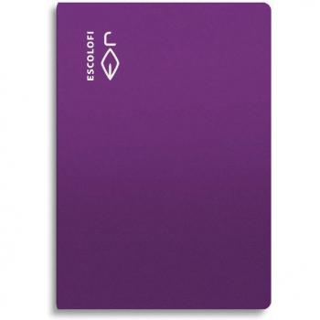 Libreta grapada Escolofi 50 hojas Foli pauta 3,5mm lila