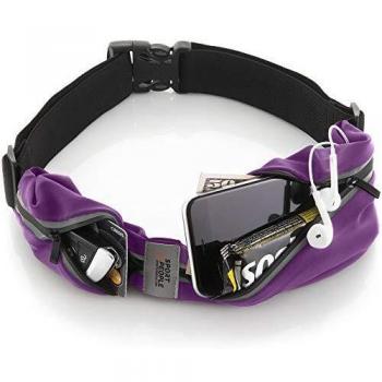 Cinturón Running Sport2People Classic Violeta Negro