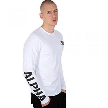 Alpha Industries Heavy Long Sleeve T-Shirt with Sleeve Print