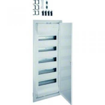 Tablero de distribución eléctrica Hager VH60NC, 12 divisiones, 5 filas, IP30, con puerta de acero