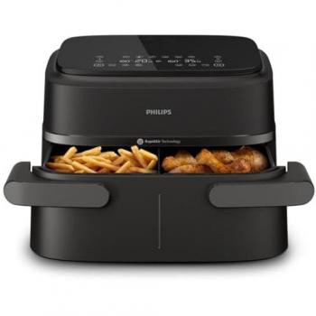 Freidora de Aire Philips Serie 1000 con Doble Canasta y Separador Extraíble - 7,1L