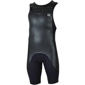 2017 Billabong Revolution Re-Issue 2mm Short John BLACK GLIDE SKIN C42M11 Sizes- - ExtraLarge