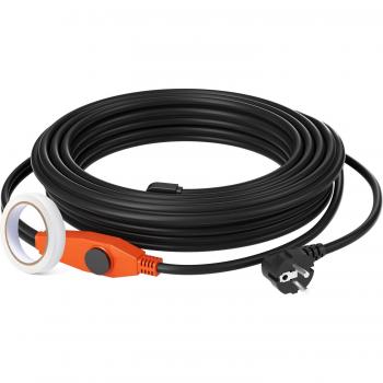 Cable Calefactor Anticongelante Autorregulante 25m - 23W/m, Instalación Fácil, Protección para Tuberías de PVC, Metal y Plástico