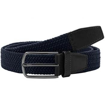 Lyle & Scott Men's Dark Navy Woven Golf Belt - Medium/Large