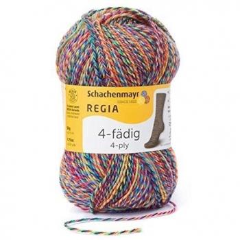 Regia Schachenmayr 4-Hilos Color, 50G flowerfield Hilos para Tejer A Mano