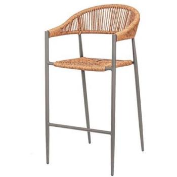 Taburete Neska Blanco Sintético Aluminio 56 x 56,5 x 112 cm