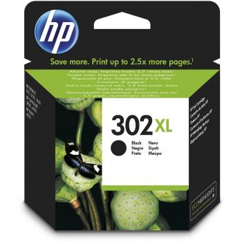 HP 302XL High Yield Black Original Ink Cartridge (F6U68AE)