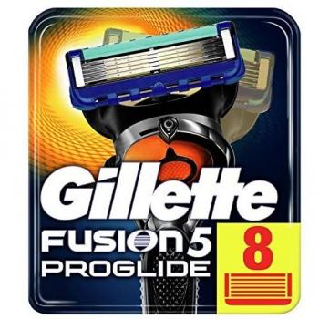 Gillette Fusion5 ProGlide Cuchillas de Afeitar Hombre con Tecnología FlexBal, Paquete de 8 Cuchillas de Recambio