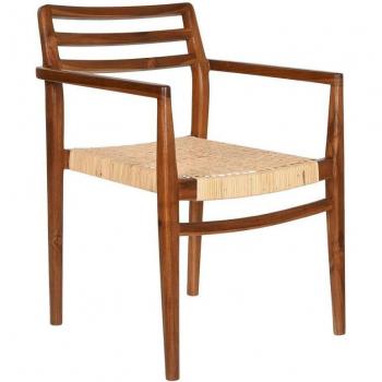 Silla DKD Home Decor Marrón Beige Natural 50 x 56 x 86 cm
