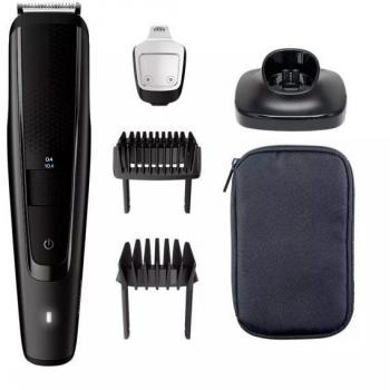 Barbero Philips S5000 BT5515/20 - Recortadora de barba con 40 posiciones de longitud, autonomía de 90 min y soporte de carga