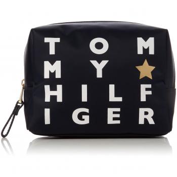 Tommy Hilfiger Poppy Wash Bag Logo Print, Carteras de mano Mujer, Azul