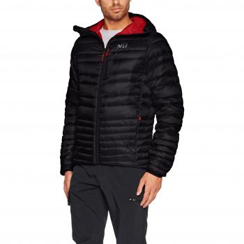 Millet heelliftk plumífero con capucha para hombre, Hombre, color negro / negro, tamaño L