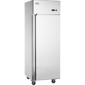 Congelador Vertical Comercial VEVOR 547 L en Acero Inoxidable con Descongelación Automática y Dimensiones 685 x 800 x 2110 mm