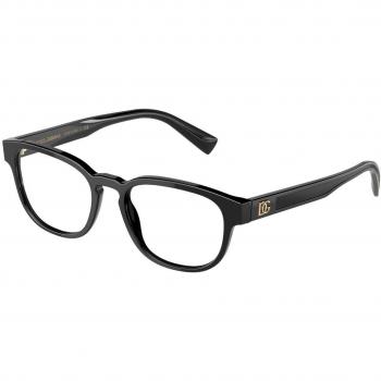 Dolce & Gabbana DG3340 501 Armazones para Hombre Negros, Lentes Recetados Para Hombre Negrs, Gafas Recetadas para Hombre Negras