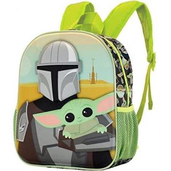 Karactermania The Mandalorian Eyes Mochila 3D Pequeña, Azul (Blue