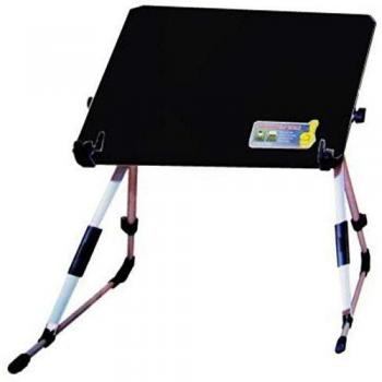 SOPORTE MESA PLEGABLE NEGRA DE ALUMINIO SATYCON