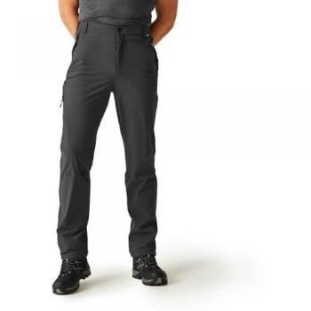 Regatta Men's Lightweight Packaway Water-Repellent Travel Trousers - Ash, Size 38 R