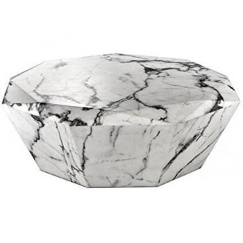 Casa Padrino Art Deco Luxury Faux Marble Coffee Table - Living Room Coffee Table - Luxury Collection